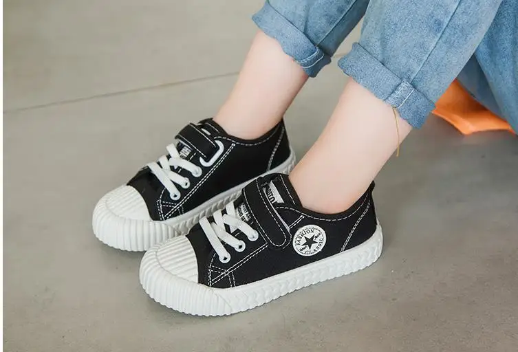 Autumn children low-top candy colors canvas shoes mother-child fashion comfortable small white shoes soft sole canvas