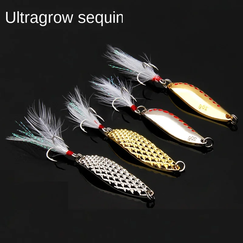 

1PCS 2.5-20g Metal SpinnerSpoon trout Fishing Lure Hard Bait Sequins Noise Paillette Artificial Bait small hard sequins spinner