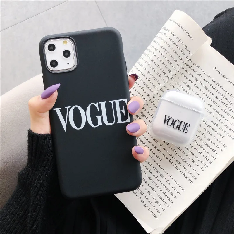 Модный трендовый чехол известного журнала для iphone 6 6S 7 8 plus 11 Pro x xs max XR мягкий