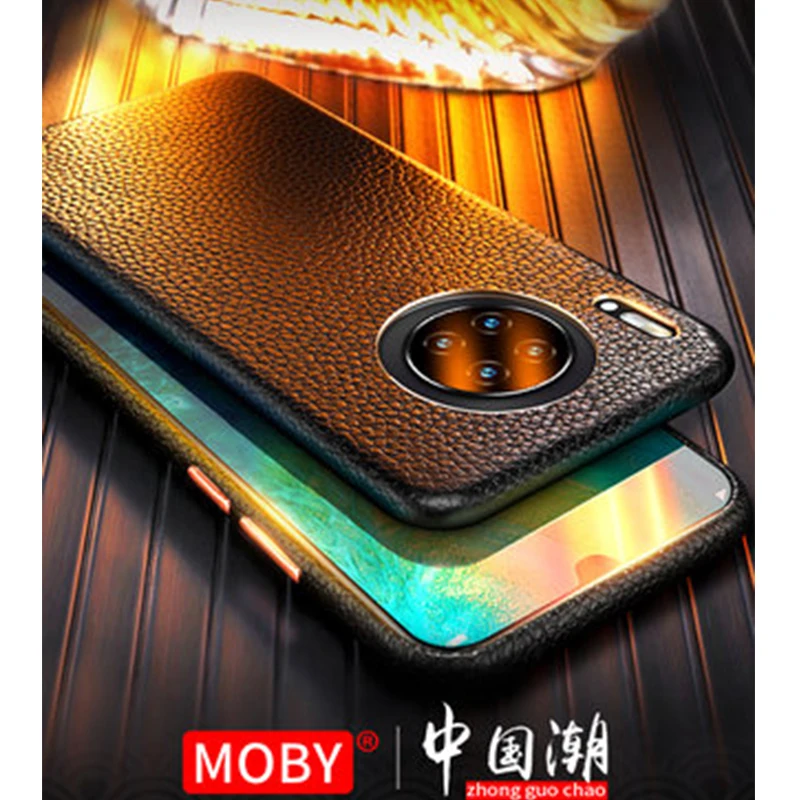 Защитный чехол из натуральной кожи для huawei mate 30, роскошные аксессуары для huawei mate 30 Pro Funda Capa