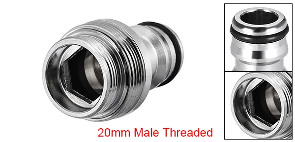 M20(1pcs) Uxcell 1/2 шт. латунный садовый шланг Быстрый соединительная насадка трубы адаптер 16-28 мм с наружной резьбой для стиральные машины бытовые и т. д - Цвет: M20(1pcs)