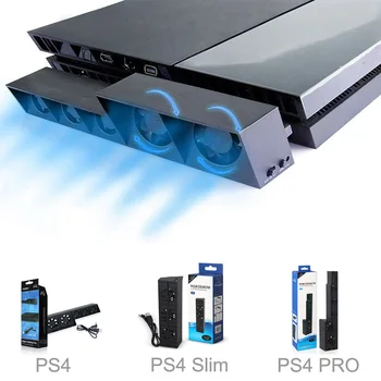 

Turbo Cooling Fan External USB Cooler with Auto Temperature Controlled Radiator for Sony Playstation 4 PS4 Slim/PS4 Pro Console