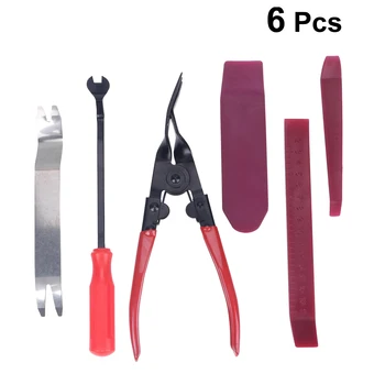 

6pcs Car Audio Removal Disassembly Tool Set Open Install Repairing Pry Tool Kit Pry Plates Pliers Screwdriver