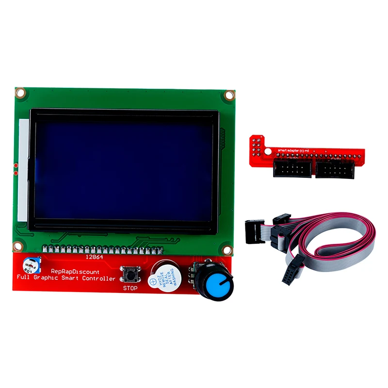 LCD 12864 Control Panel Smart Controller Display Compatible with Ramps 1.4 Ramps 1.5 Ramps 1.6 For RepRap Mendel 3D Printer motor stepper printer