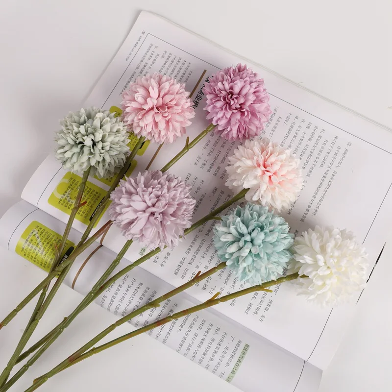 

1 Pieces Artificial Dandelion Bouquet Wedding Christmas Decoration for Home Flower Arrangement Interior Beautification Candy Box