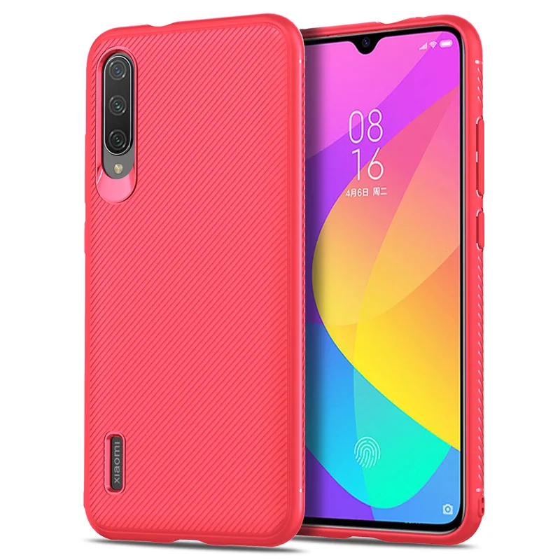 GKK твил чехол для Xiaomi mi 9 Lite mi 9 матовый, мягкий, из ТПУ силиконовый чехол - Цвет: Red