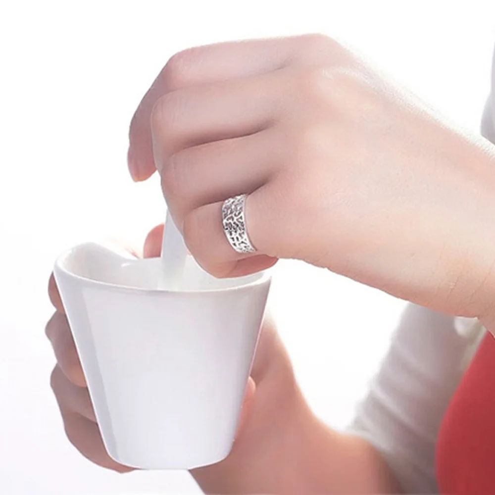 Женское кольцо из серебра 925 пробы в минималистичном стиле|925 sterling silver ring|open