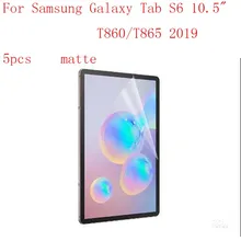 Антибликовая прозрачная защитная пленка для ЖК-экрана для Samsung Galaxy Tab S6 10," T860/T865 протектор 5 шт. в 1 упаковке