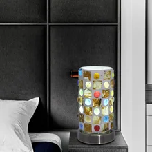 Artpad настольные лампы светодиодный декоративный для гостиной настольная лампа для ресторана Тиффани стиль стекло ретро детские настольные лампы E27 с вилкой