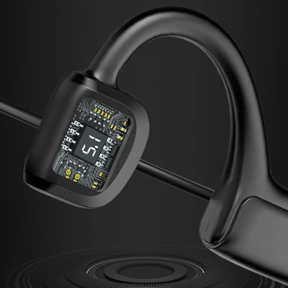 New G1 Wireless Bluetooth 5 0 Headphones Bone Conduction with Earphone Outdoor Headset Microphone Headsets Sport W0J4