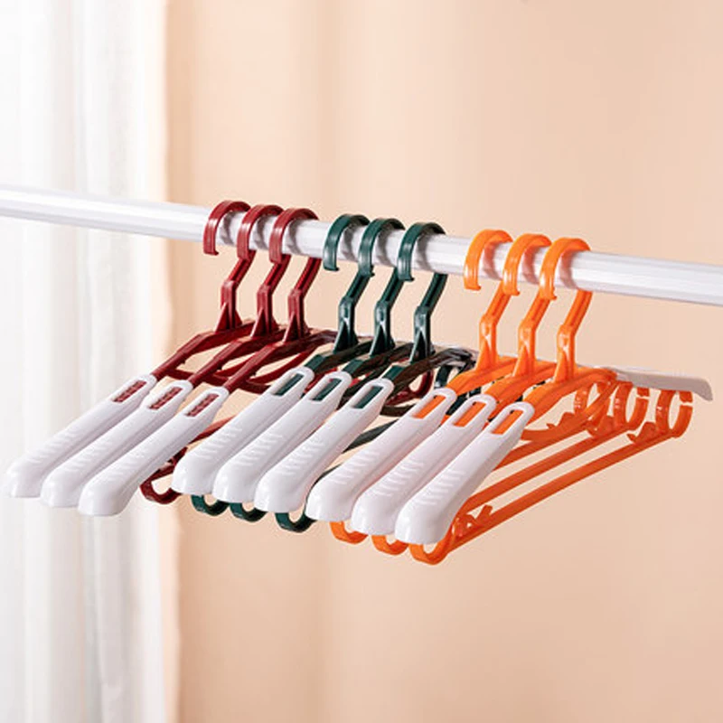 10pcs/lot Heavy Duty Plastic Extra-Wide Arm Suits Clothes Hangers