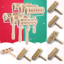 Рождество тиснение Скалка выпечки печенье лапша печенье, фондан, пирог тесто гравировкой ролик олень; Снежинка