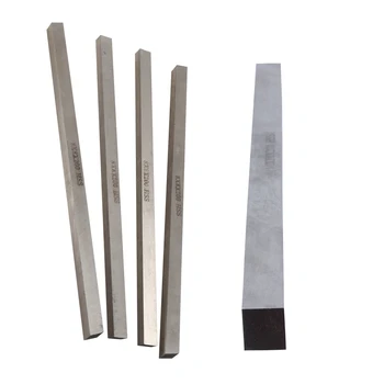 

5 Pcs Lathe HSS Tool Bit: 1 Pcs 10Mm Parting Milling Lathe HSS Tool Bit Gray & 4 Pcs Lathe Square Cutting Tool Bits 8Mm