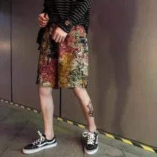 Pantalones cortos de algodón y poliéster con cordón para hombre, Shorts informales a la altura de la rodilla de estilo chino para primavera y verano