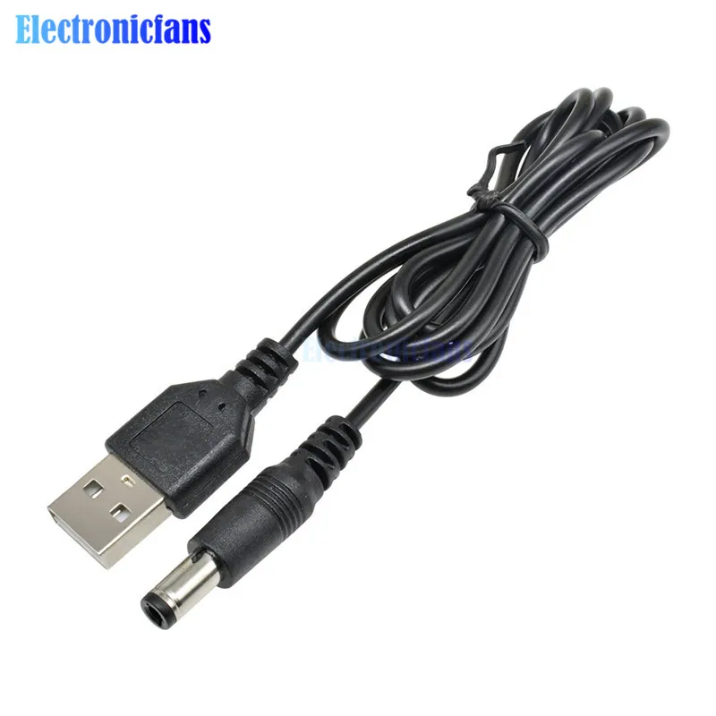 USB 2 0 к DC 5 мм x2.1мм 5.5X2. 1 8 м кабель линии электропередач MCU источник питания |
