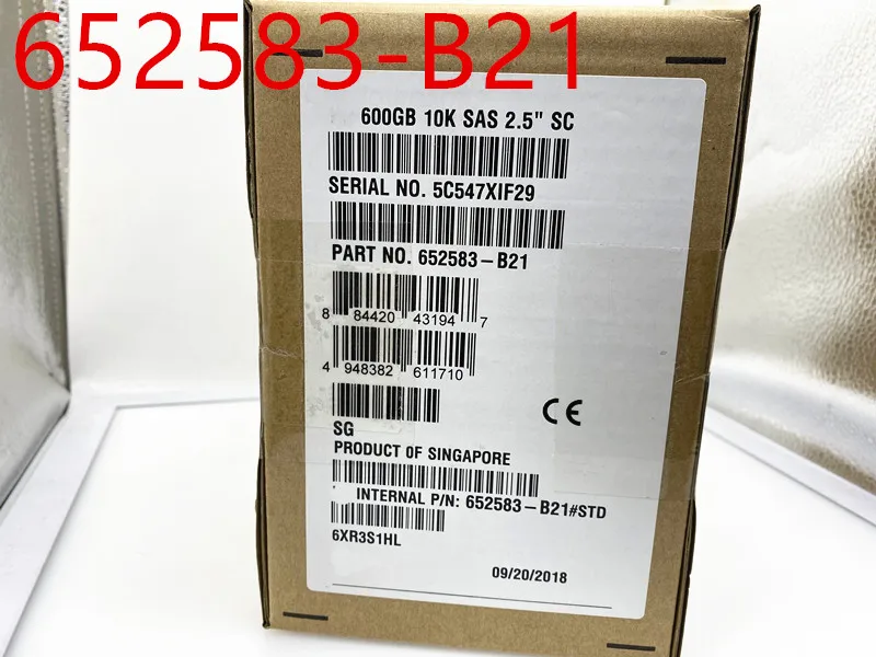 В коробке 652583-B21 653957-001 аккумулятор большой емкости 600G10K 2,5 SAS 693569-003! 3-летняя гарантия