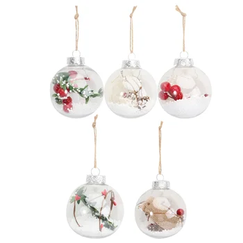 

Durable Plastic Glossy Transparent Beautiful Christmas Tree Pendant Christmas Balls Christmas Decoration
