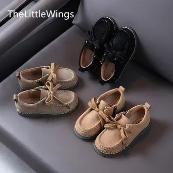 

Children's genuine leather shoes autumn 2020 new Korean retro boys anti slip matte girls casual shoes 4-9 years old
