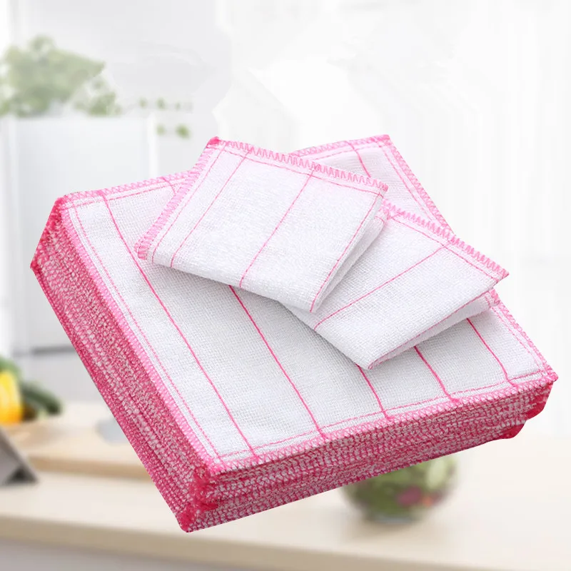 10 Pcs/Lot Utility Home Kitchen Towel Super Absorbent Clean Cloth Sink Wipe Cleaning Towels Household Cleaning Tools