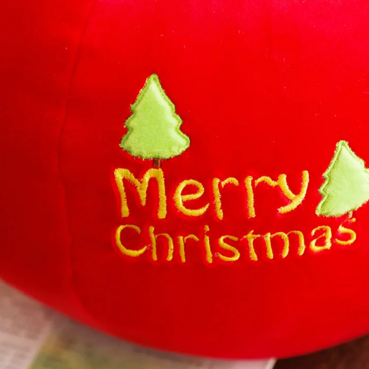 Christmas Round Pillow Super Soft Full Filled Red Apple Pillow Christmas Gift for Woman Child Winter Warm Boyfriend Pillows