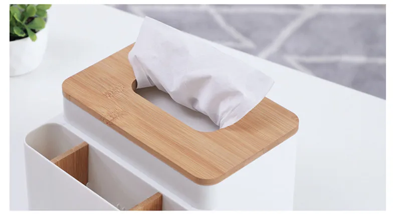 Скандинавские домашние салфетки для настольного компьютера коробка многофункциональная гостиная бамбуковая деревянная крышка коробка-держатель для бумаги пульт дистанционного управления коробка для хранения