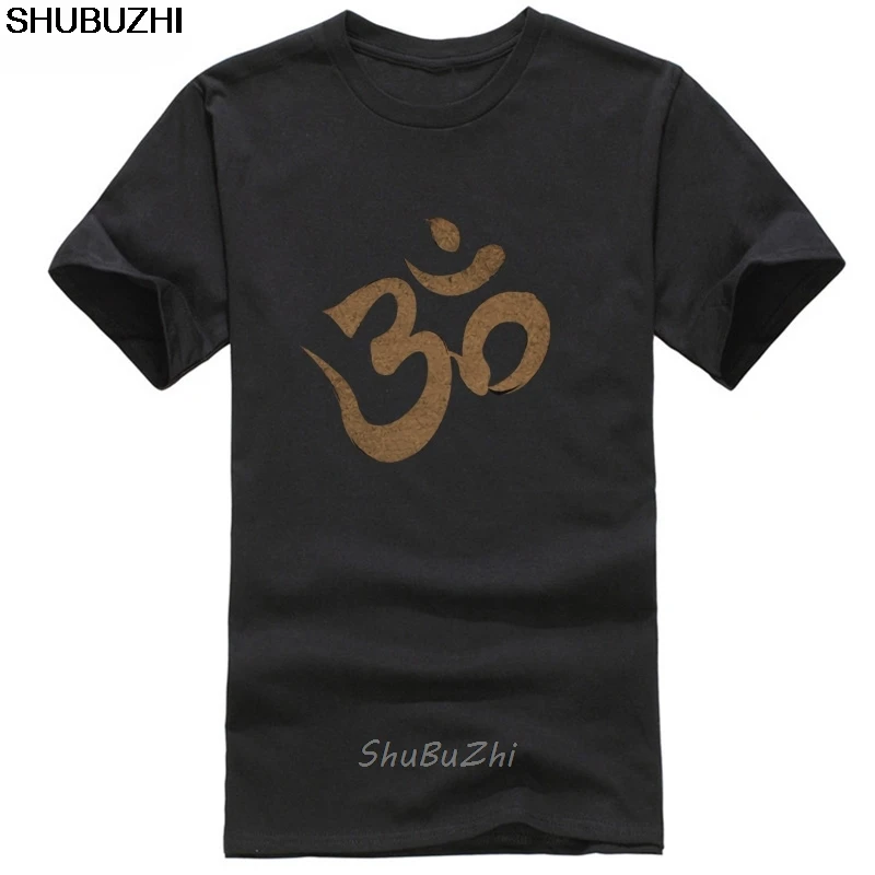 Shubuzhi Новое поступление мужская мода Om Ohm Aum футболка Yogaer буддизм Медитация