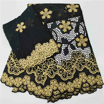 

7 yard Swiss lace fabric 2020 latest Dry lace embroidery African 100% cotton fabrics Swiss voile lace popular Dubai style HL9193