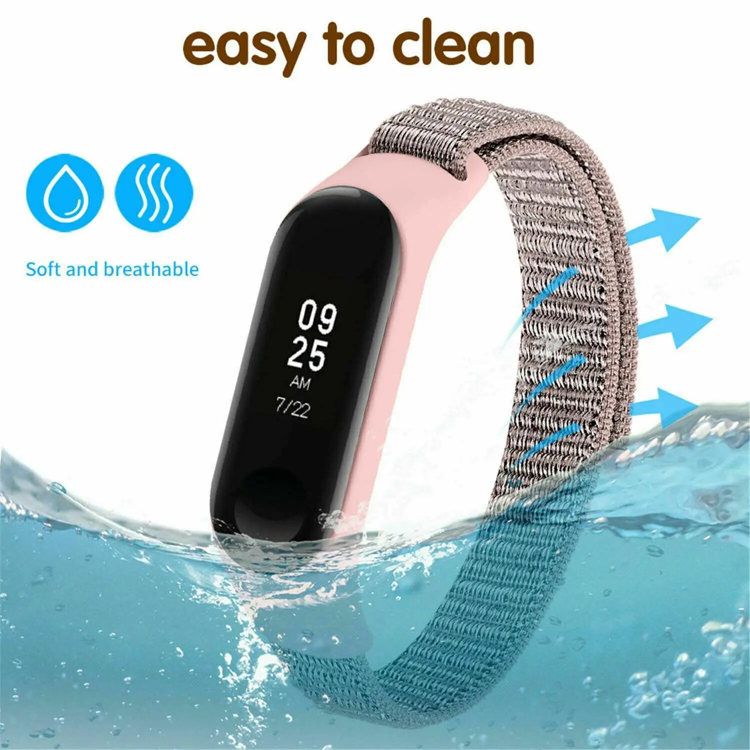Чехол-бампер, тканый нейлоновый ремешок с петлей для Xiaomi mi Band 4 mi Band 3/4, умный чехол с браслетом, сменный ремешок на запястье