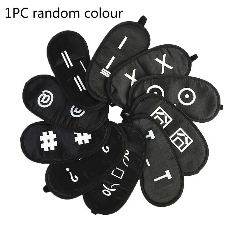 1pc random colour 1 шт., маска для сна, покрытие для затенения глаз, плюшевая креативная Милая маска для глаз, мультяшная маска для путешествий, расслабляющая, Спящая, Рождественская помощь, повязка для глаз - Цвет: 1pc random colour