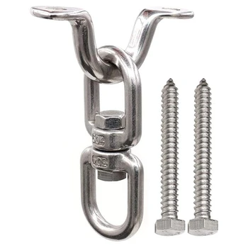 

Heavy Duty Swing Hangers, 304 Stainless Steel Swivel Swing Hanger Swing Hardware Swivel Hooks for Porch Indoor Outdoor