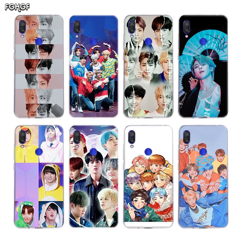 Корейский популярный силиконовый чехол KPop team для Xiaomi Redmi Note 8 7 6 Pro 5 4 4X 5A Plus Xiomi 9T 9SE