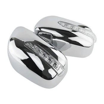 

beler 1 Pair 2in1 Rear View Mirror Cover w/ LED fit for Toyota Corolla 2008 2009 2010