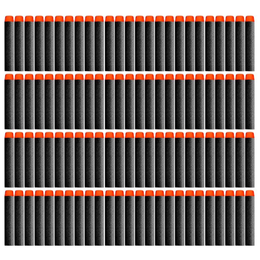 100pcs/200pcs/500pcs/1000pcs Fluorescence Dart Refills Universal Standard Round Head Hollow Foam Bullets for Nerf Toy Gun
