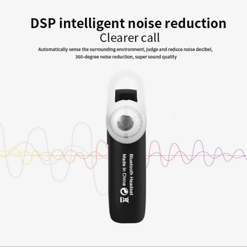 Односторонние наушники, беспроводные, Bluetooth, вкладыши, свободные руки, беспроводные наушники, деловые наушники для Android ios, всех смартфонов