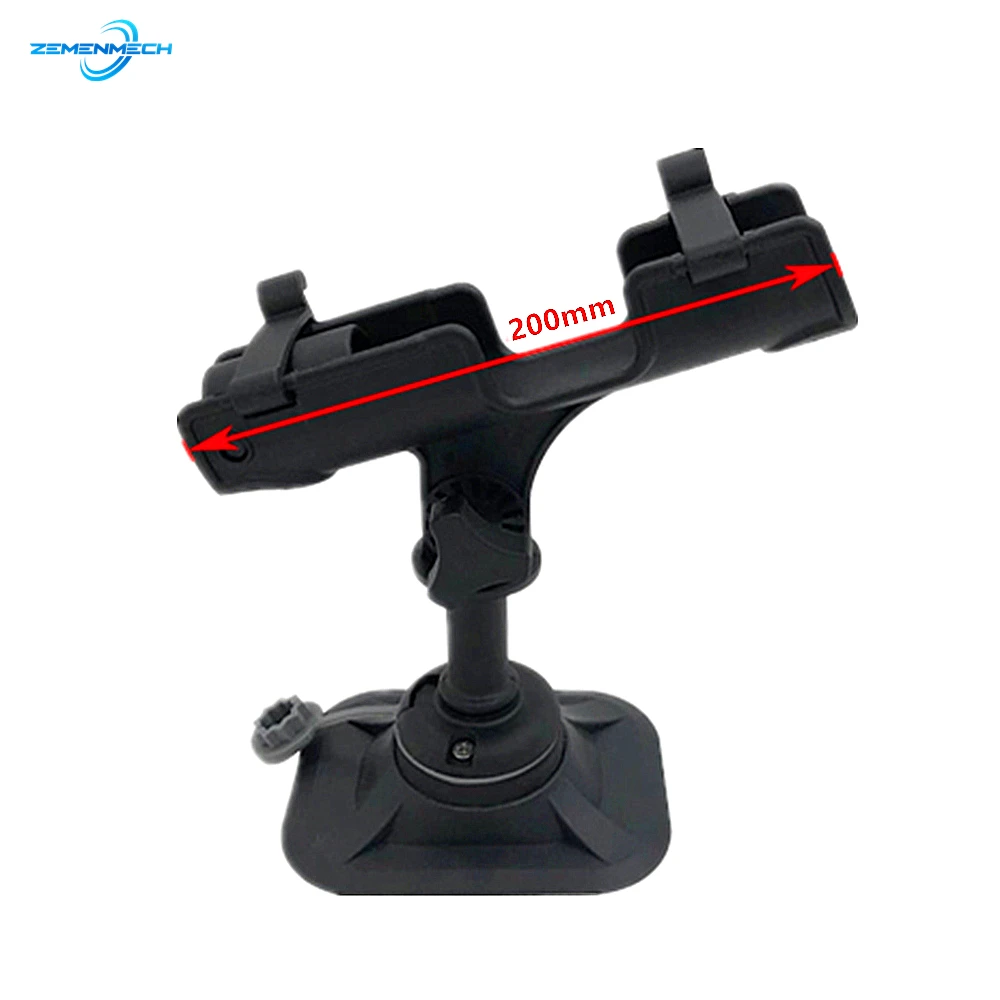 2PCS Fishing Rod Pole Holder Rack Rest Adjustable Removable Can Glue To  Kayak Boat Support Stand For Fishing Rod Rack Sonar Boat