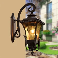 

Retro Outdoor Wall Light Europe Villa Sconce Lamp Waterproof Exterior Garden Doorway Lighting Yard Street Corridor Porch Home