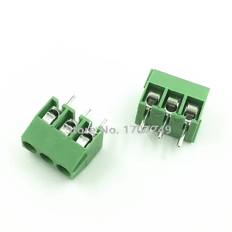 10pcs/lot KF350-3.5 2P-6Pin Terminal 300V 10A KF350 3.5mm 2Pin-6Pin Straight Pin PCB Screw Terminal Block Connector 24-18AWG — view 3