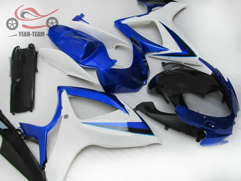 Литьевая форма китайские Обтекатели для SUZUKI 2006 2007 GSXR 600 750 K6 белый обтекатель