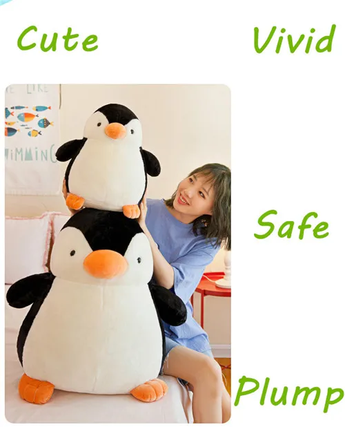 Fancytrader 26'' Lovely Giant Stuffed Polar Penguin Plush Toy Fat Soft Penguin Doll Animal Pillow Nice Gift Home Decoration 65cm (12)