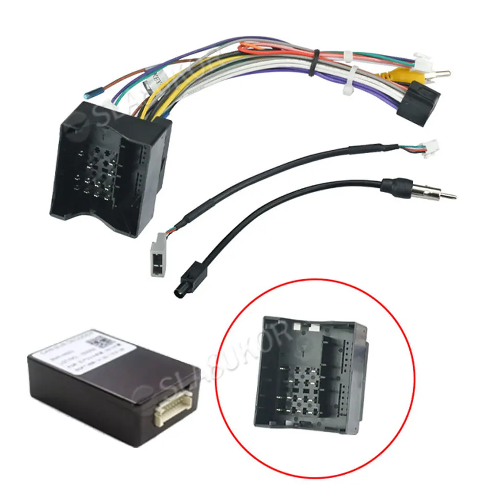 

For PEUGEOT 301 Citroen Elysee 2014 2015-2018 canbus cable Din 9 Inch Player Dashboard Adaptor Refitting Facia Panel