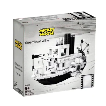 

2019 New Steamboat Willie Compatible Lepining 21317 Building Blocks Classic Cartoon Movie Series Bricks Kids Gifts