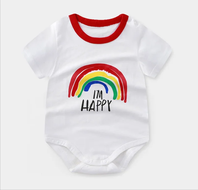 Newborn Baby summer rompers 100% Cotton Infant Body Short Sleeve baby Jumpsuit Cartoon ropa bebe Baby Boy Girl clothes Purple