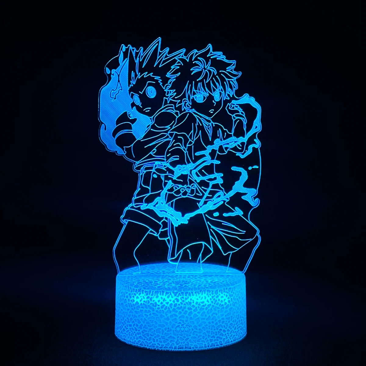 3d-ночник с фигуркой Gon and Killua ночсветильник в стиле аниме Hunter X декоративный