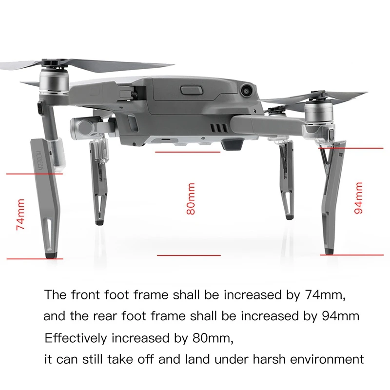 Увеличение шасси карданный амортизатор ноги для Dji Mavic 2 zoom Pro Drone аксессуары