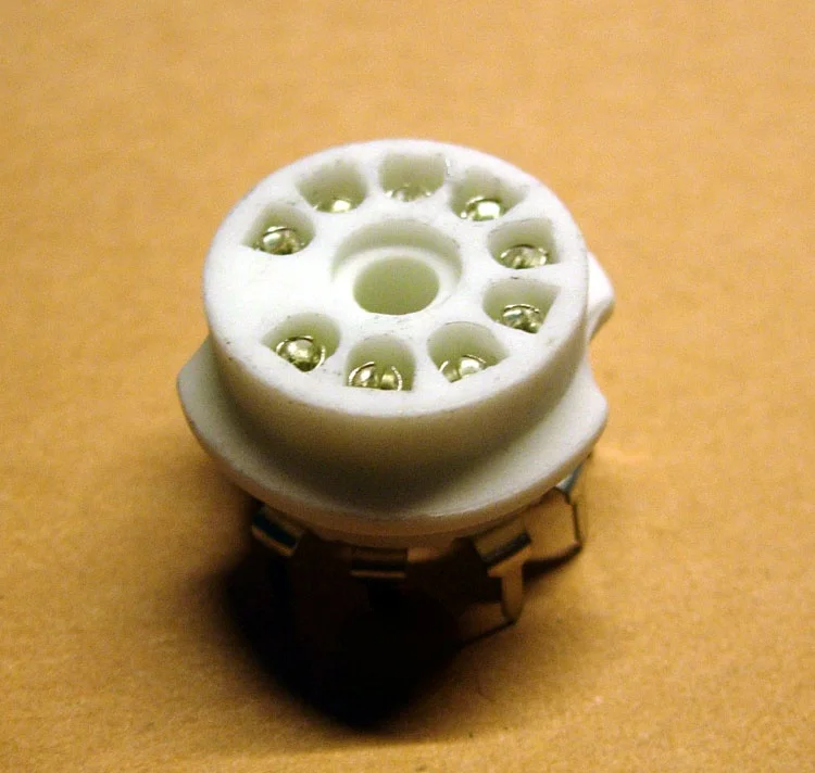 Piccola Presa A Tubo A 9 Pin Per Amplificatore Valvolare, Argentato, Pcb, 12Ax7 12Au7 Ecc83 Ecc82 Applicabile