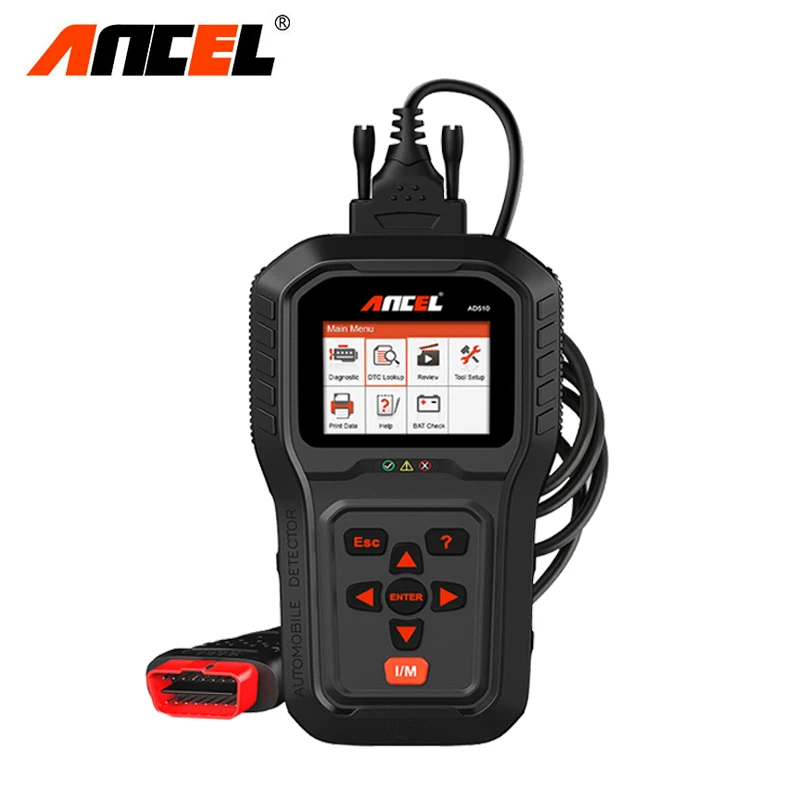 Диагностический сканер ANCEL AD510 OBD2 для двигателя считыватель кодов OBD 2