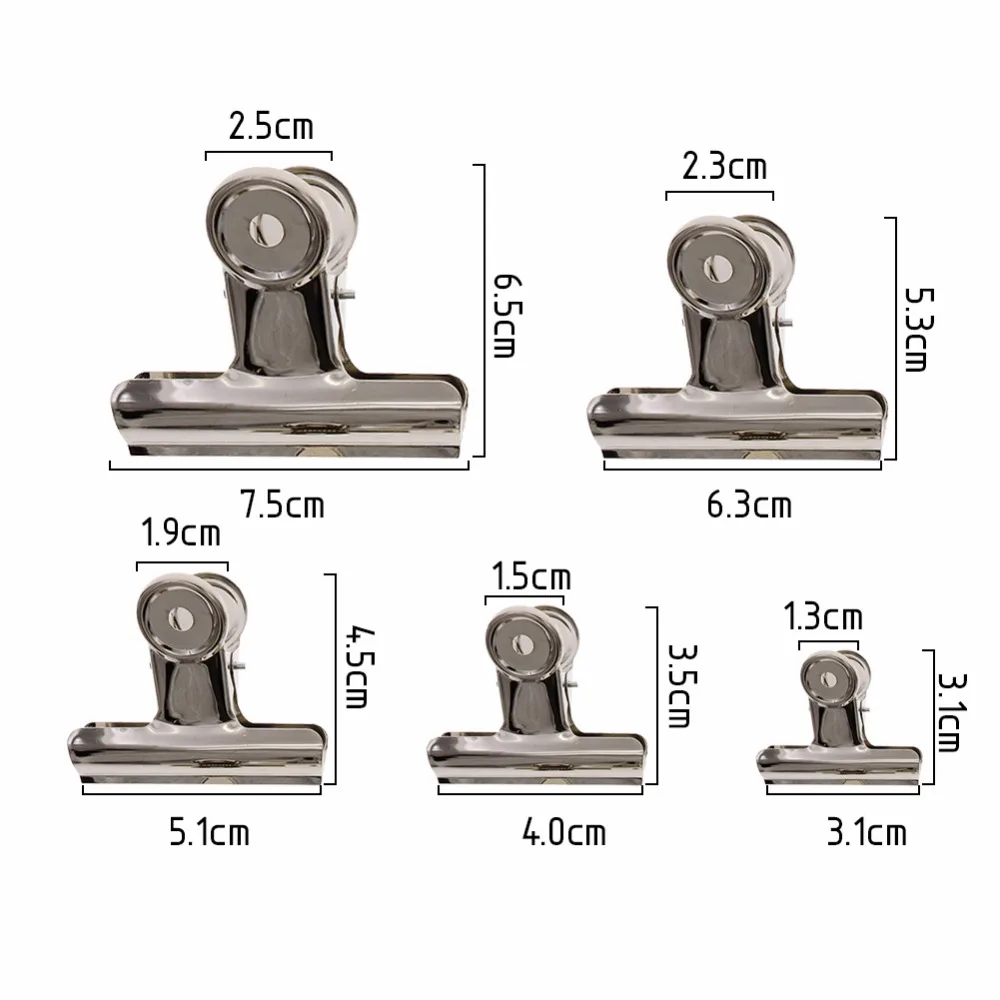 2 шт. зажимы из нержавеющей стали для домашней еды прищепка прищепок офисные