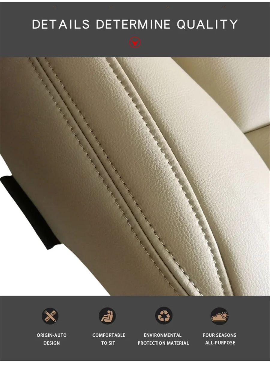 NLQR Driver Side Bottom Leather Seat Cover - Light Tan, Compatible With Lexus GX470 2003-2009