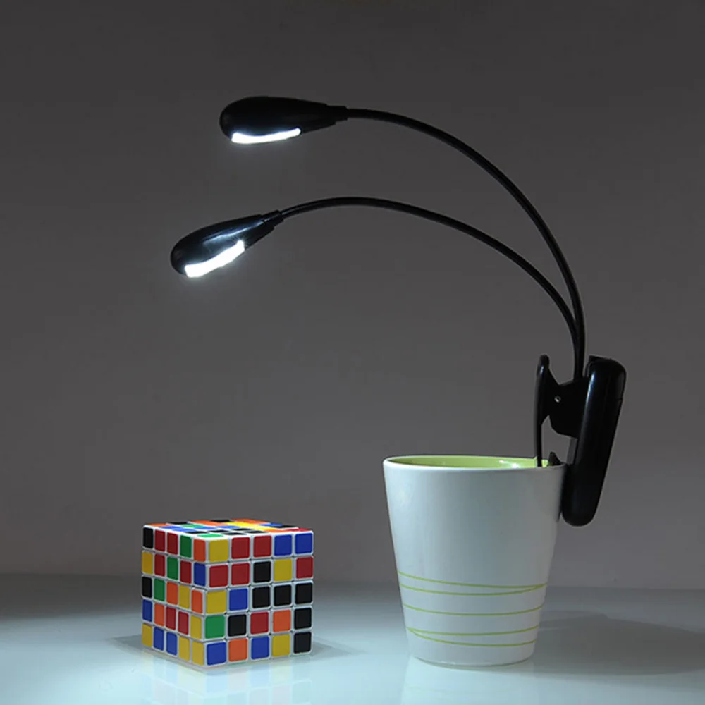 

Led Book Light Mini Clip-On Flexible Bright LED Lamp Light Book Reading Lamp For Travel Bedroom Book Reader Christmas Gifts