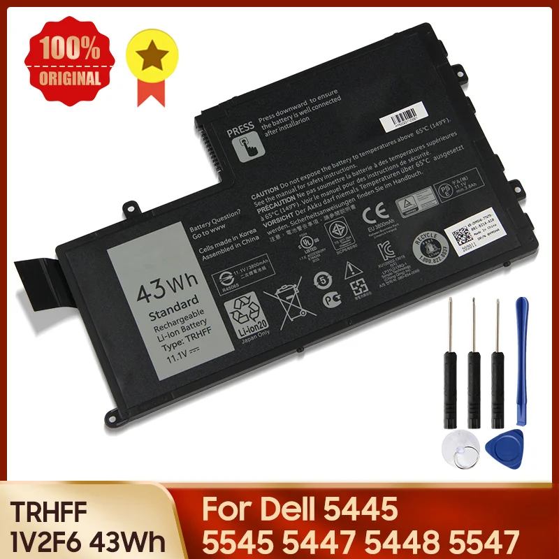 100% Оригинальный Батарея TRHFF 1V2F6 для Dell 5445 5545 5447 5448 5547 5548 3550 Inspiron 15 &quotLatitude 14 3450 43Wh N5447